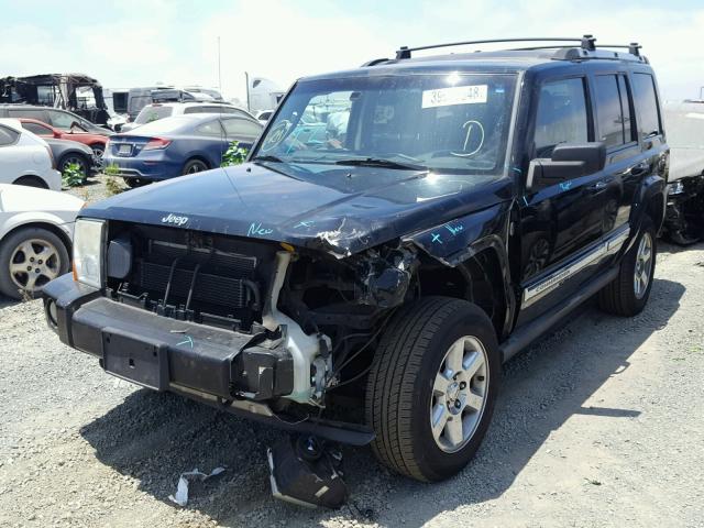 1J8HG58246C165034 - 2006 JEEP COMMANDER BLACK photo 2