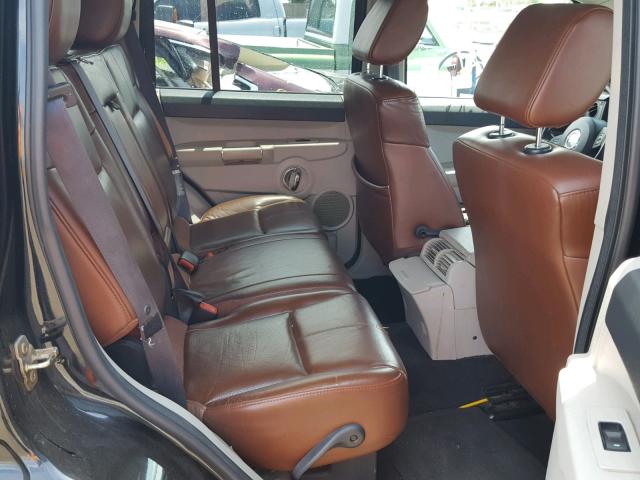 1J8HG58246C165034 - 2006 JEEP COMMANDER BLACK photo 6