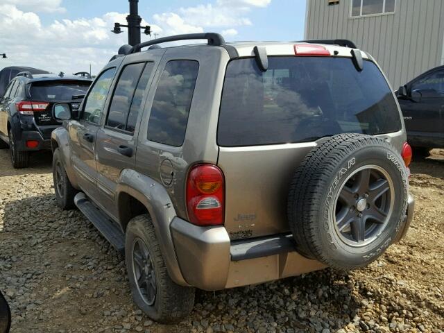 1J4GL38K32W366901 - 2002 JEEP LIBERTY RE BROWN photo 3