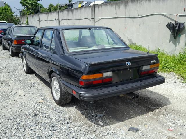 WBSDC9308J2791921 - 1988 BMW M5 BLACK photo 3