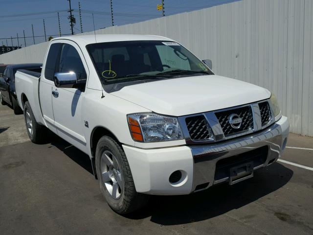 1N6AA06A44N520788 - 2004 NISSAN TITAN XE WHITE photo 1