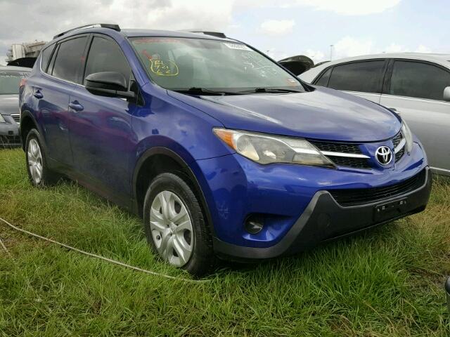 2T3ZFREV4FW176729 - 2015 TOYOTA RAV4 LE BLUE photo 1