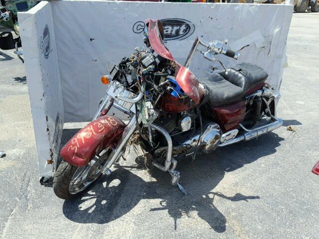 1HD1KB415AB644577 - 2010 HARLEY-DAVIDSON FLHX RED photo 2