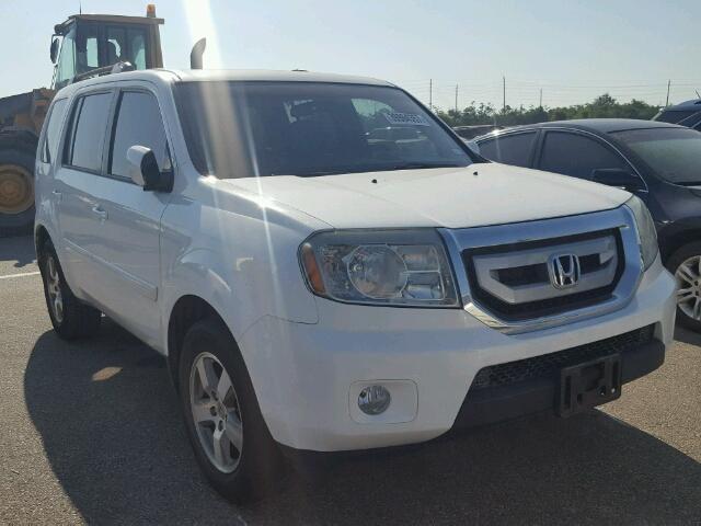 5FNYF3H42BB045486 - 2011 HONDA PILOT EX WHITE photo 1