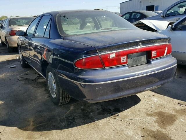 2G4WY55J721247262 - 2002 BUICK CENTURY LI BLUE photo 3