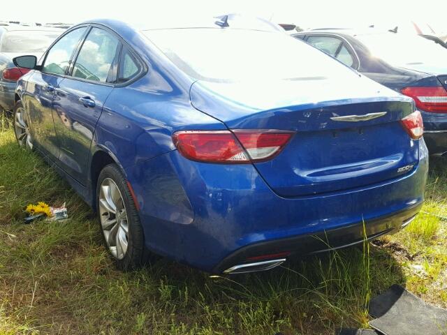 1C3CCCBB9GN128825 - 2016 CHRYSLER 200 S BLUE photo 3