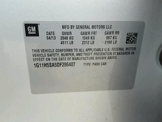 1G4GH5E31CF220557 - 2012 BUICK LACROSSE P BLACK photo 10