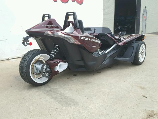 57XAAPFA9H8122810 - 2017 POLARIS SLINGSHOT MAROON photo 8