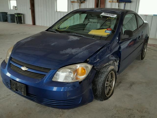 1G1AK12F657634023 - 2005 CHEVROLET COBALT BLUE photo 2