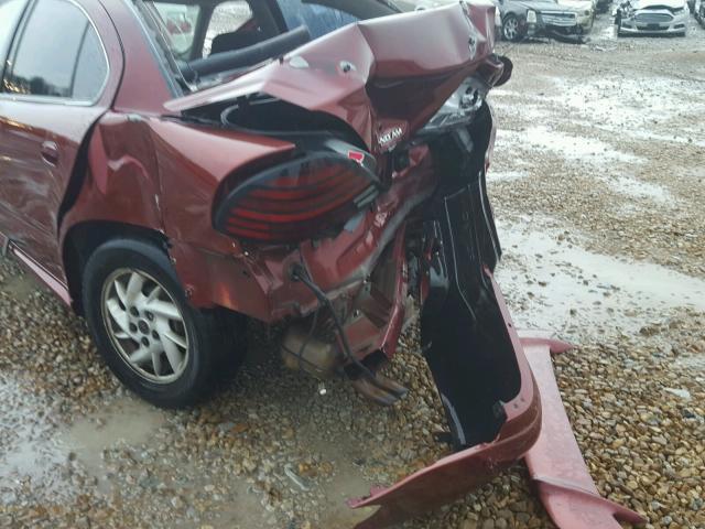 1G2NF52E63M577305 - 2003 PONTIAC GRAND AM S 勃艮第红 照片 9