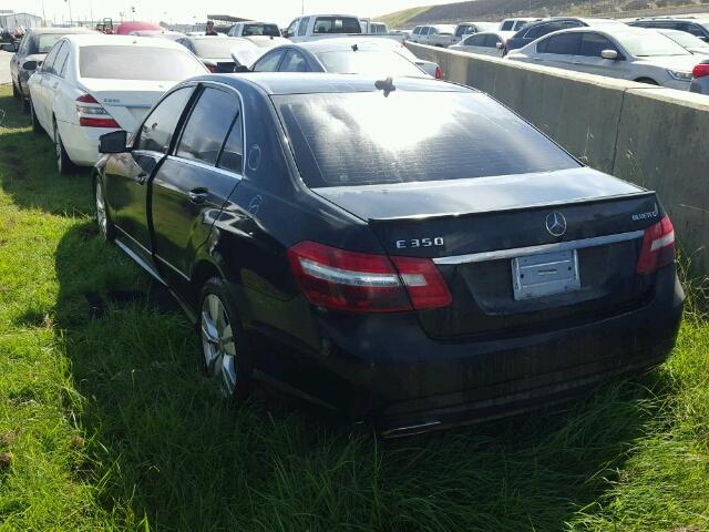 WDDHF2EB8DA706632 - 2013 MERCEDES-BENZ E BLACK photo 3