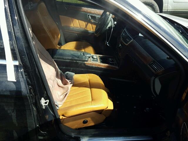 WDDHF2EB8DA706632 - 2013 MERCEDES-BENZ E BLACK photo 5