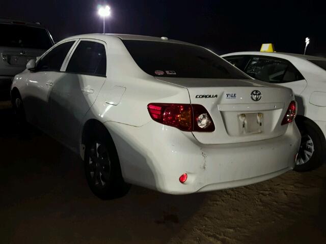 JTDBU4EE4AJ086188 - 2010 TOYOTA COROLLA BA WHITE photo 3