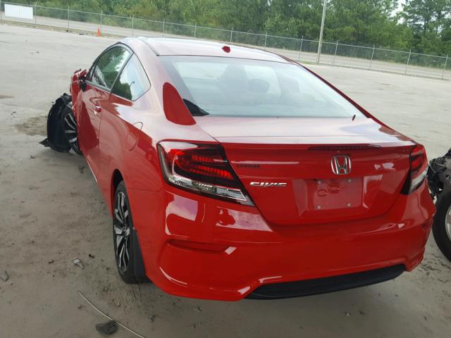 2HGFG3B02FH531632 - 2015 HONDA CIVIC EXL 红色 照片 3