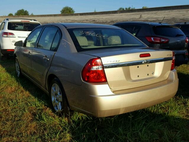 1G1ZT51846F154581 - 2006 CHEVROLET MALIBU LT BEIGE photo 3