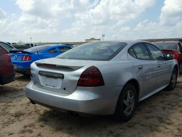 2G2WS522541176542 - 2004 PONTIAC GRAND PRIX SILVER photo 4