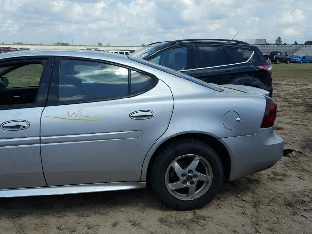 2G2WS522541176542 - 2004 PONTIAC GRAND PRIX SILVER photo 9