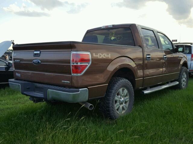 1FTFW1EF8CKE06001 - 2012 FORD F150 SUPER BROWN photo 4