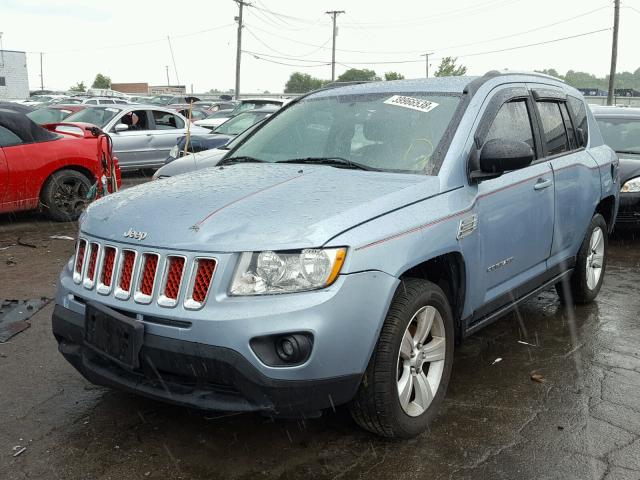 1C4NJDBB6DD199627 - 2013 JEEP COMPASS SP BLUE photo 2