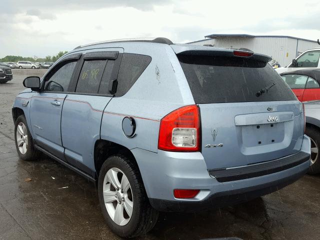 1C4NJDBB6DD199627 - 2013 JEEP COMPASS SP BLUE photo 3