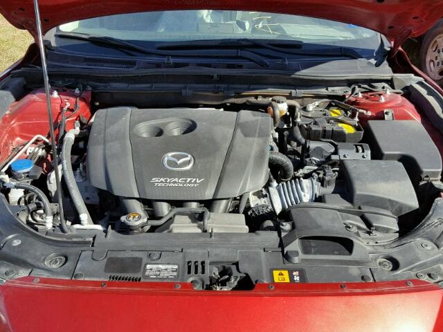 JM1BM1V79E1141367 - 2014 MAZDA 3 RED photo 7