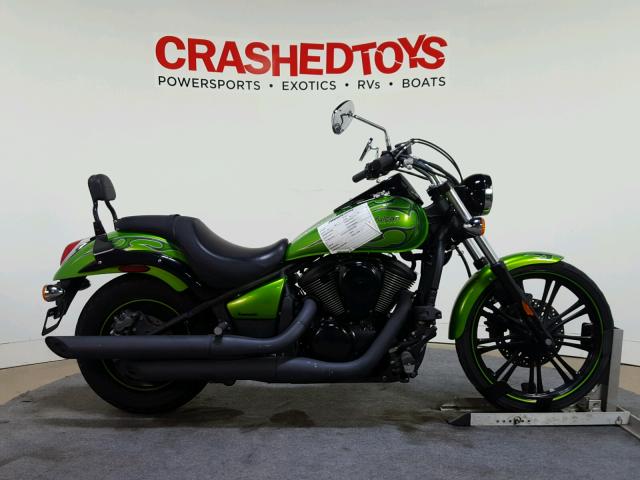 JKAVN2C12EA058727 - 2014 KAWASAKI VN900 C GREEN photo 1