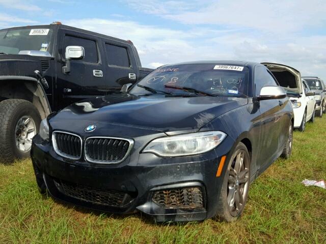 WBA1J7C59GV359567 - 2016 BMW M235I BLACK photo 2