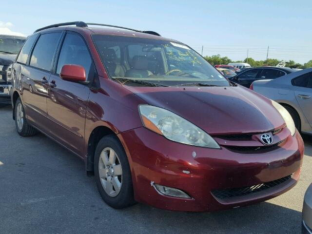 5TDZK22C17S074054 - 2007 TOYOTA SIENNA XLE RED photo 1