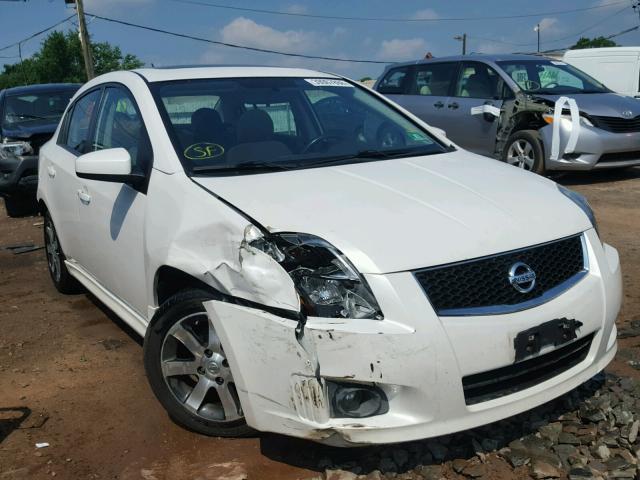 3N1AB6APXCL778152 - 2012 NISSAN SENTRA 2.0 WHITE photo 1