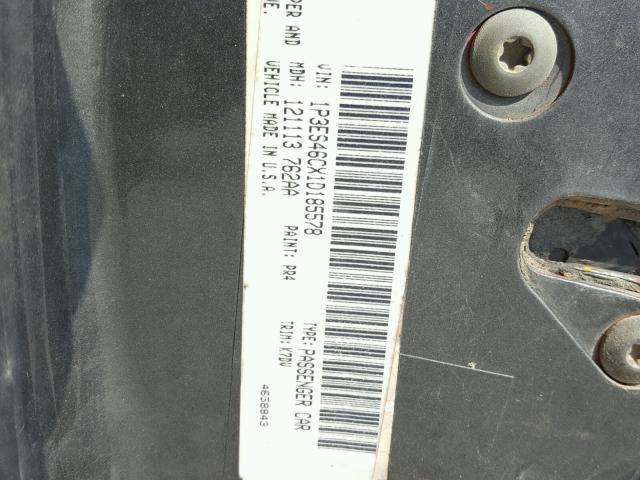 1P3ES46CX1D185578 - 2001 PLYMOUTH NEON BASE 灰色 照片 10