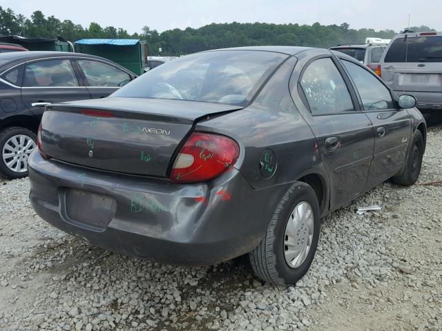 1P3ES46CX1D185578 - 2001 PLYMOUTH NEON BASE 灰色 照片 4