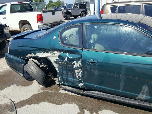 2G1WW12E8Y9338036 - 2000 CHEVROLET MONTE CARL 绿色 照片 9