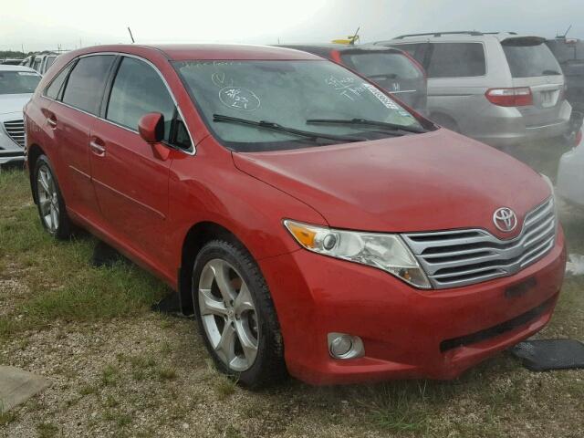 4T3ZK3BB0AU020912 - 2010 TOYOTA VENZA RED photo 1