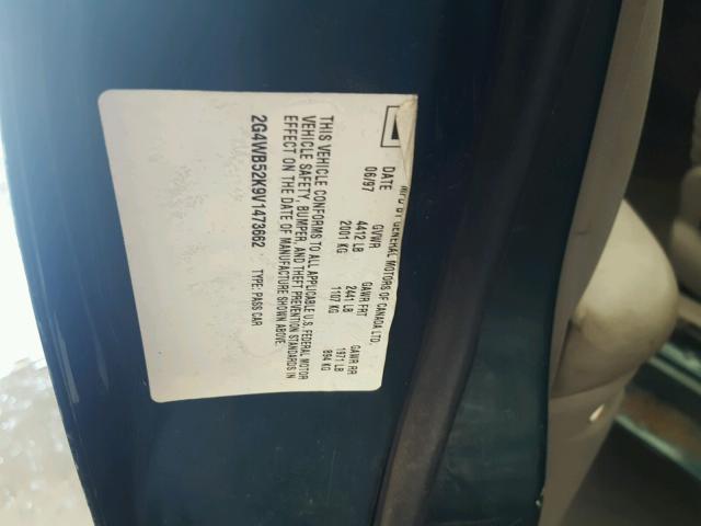 2G4WB52K9V1473662 - 1997 BUICK REGAL LS 绿色 照片 10