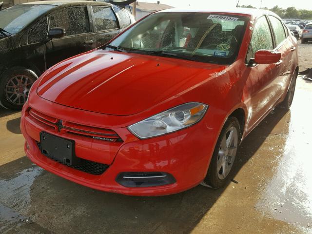 1C3CDFFA4GD816205 - 2016 DODGE DART SXT S RED photo 2