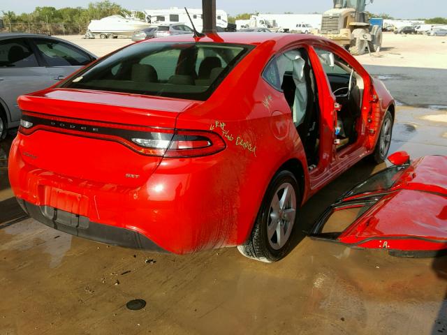 1C3CDFFA4GD816205 - 2016 DODGE DART SXT S RED photo 4