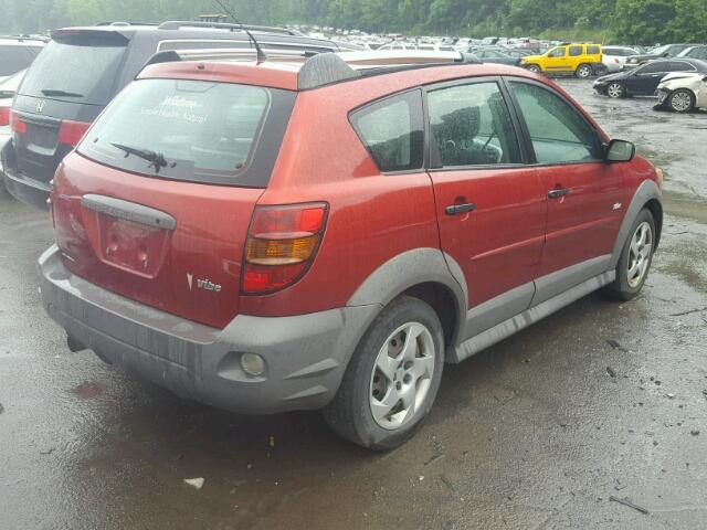 5Y2SL67888Z411233 - 2008 PONTIAC VIBE MAROON photo 4