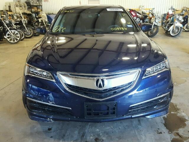 19UUB1F56HA008986 - 2017 ACURA TLX TECH BLUE photo 9