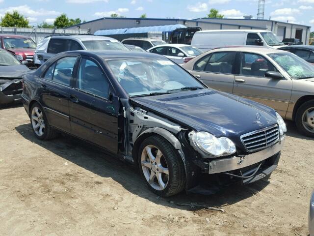 WDBRF52H77F929517 - 2007 MERCEDES-BENZ C 230 BLUE photo 1