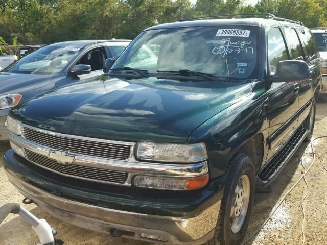 3GNEC16T11G156914 - 2001 CHEVROLET SUBURBAN C GREEN photo 2