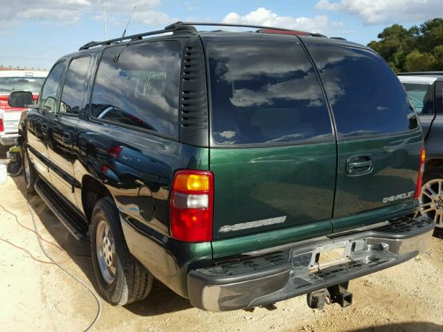 3GNEC16T11G156914 - 2001 CHEVROLET SUBURBAN C GREEN photo 3