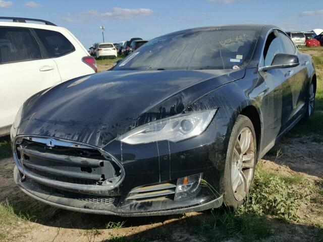 5YJSA1E12FF115531 - 2015 TESLA MODEL S BLACK photo 2