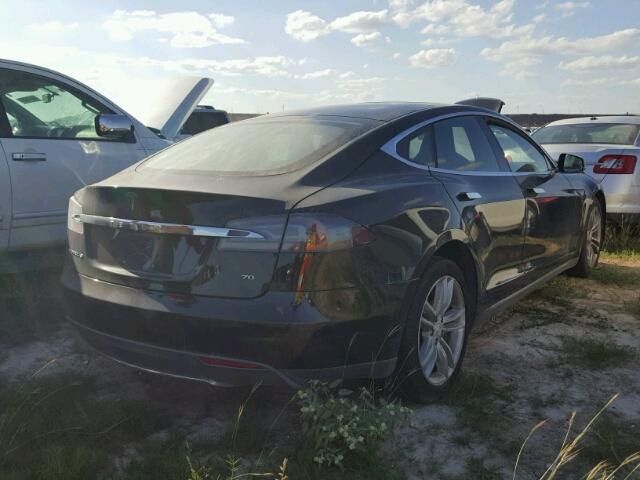 5YJSA1E12FF115531 - 2015 TESLA MODEL S BLACK photo 4