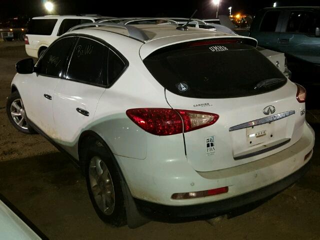 JNKAJ09E68M303562 - 2008 INFINITI EX35 WHITE photo 3