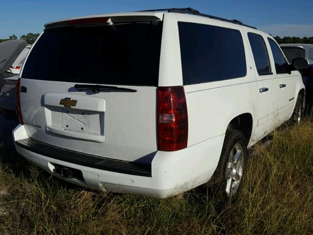 1GNSCJE09DR344840 - 2013 CHEVROLET SUBURBAN C WHITE photo 4