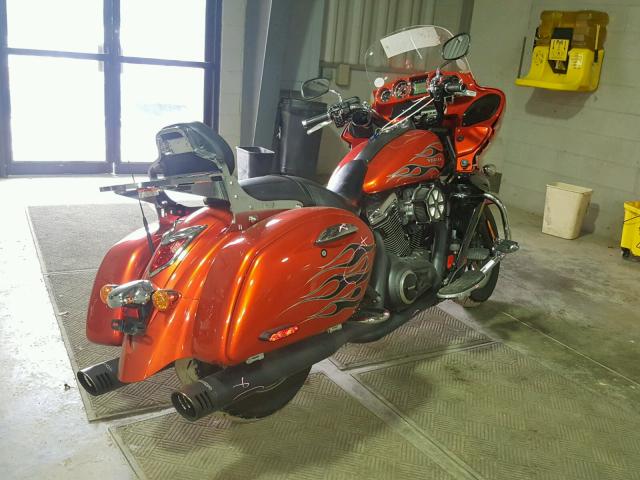 JKBVNRK15EA004697 - 2014 KAWASAKI VN1700 K ORANGE photo 4