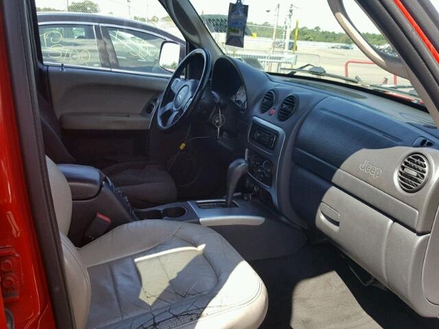 1J4GL58K62W239877 - 2002 JEEP LIBERTY LI RED photo 5
