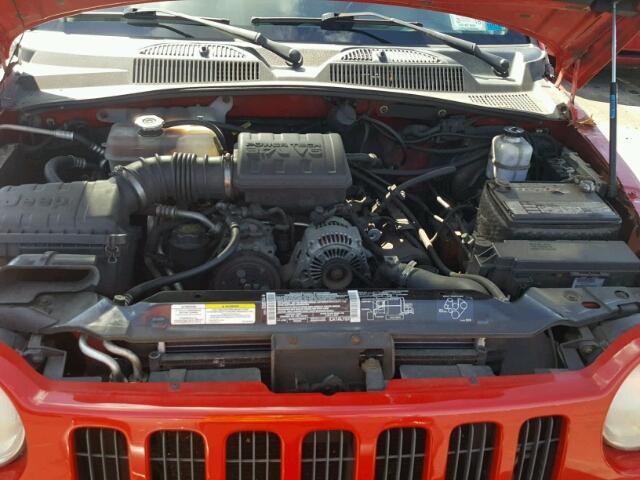 1J4GL58K62W239877 - 2002 JEEP LIBERTY LI RED photo 7
