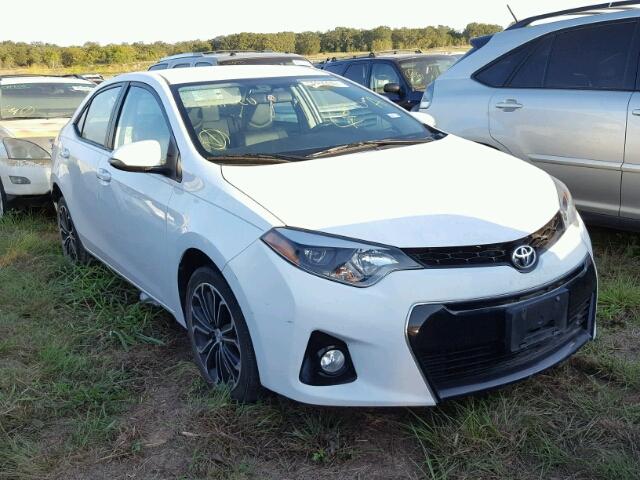 2T1BURHEXEC093169 - 2014 TOYOTA COROLLA WHITE photo 1