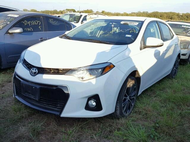 2T1BURHEXEC093169 - 2014 TOYOTA COROLLA WHITE photo 2